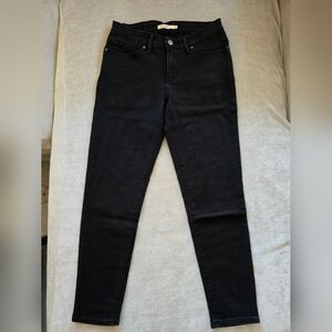 Levis 711 Black Women's Skinny Jeans
